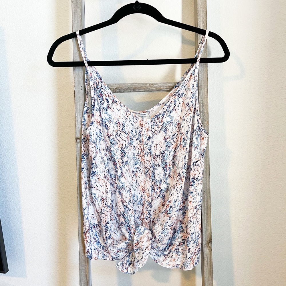 NWT Lavender Brown | Multi Snake Tie Tank